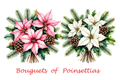 Christmas bouquets with poinsettias Product Image 3