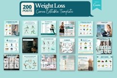 Fitness, Nutrition &amp; Health Bundle- Canva Editable Templates Product Image 3