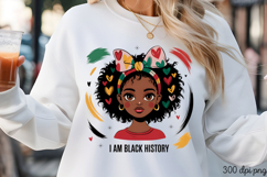 I AM BLACK HISTORY PNG, Black History Month Sublimation Product Image 3
