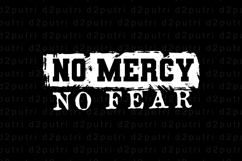 No mercy no fear SVG T shirt Design Product Image 3