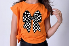 Glitter Checkered Ribbon Bows Product Image 3