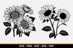 Sunflower SVG, Sun Flowers PNG, Flowers SVG, Product Image 3