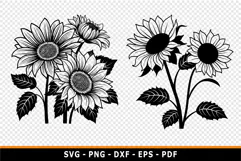 Sunflower SVG, Sun Flowers PNG, Flowers SVG, Product Image 3