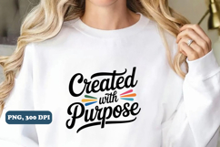 created with purpose PNG Design, Christian png Product Image 3