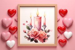 Vintage Valentines Day Flowers Clipart Product Image 3
