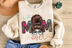 Best Mom Ever PNG sublimation | Mother's Day PNG T-Shirt Product Image 2
