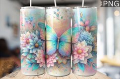 Glitter Butterfly Sublimation - Butterfly Tumbler Design Product Image 1