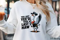 YOU JUST YEE'D PNG, Vintage Silly Goose Sublimation PNG Product Image 1