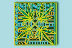 Marijuana 3D Multilayer SVG/ Marijuana 3D mandala/ Cannabis Product Image 3