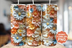 Summer 3D Flowers Tumbler | Summer Tumbler Wrap Product Image 1