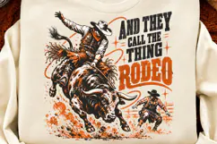 To Most It’s Mayhem Rodeo PNG, Retro Cowboy Bull Riding Rode Product Image 3