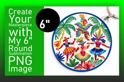 Landscape Car Coaster - Round Sublimation Ornament Product Image 1