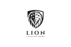 Lion Shield Logo Design Vector Illustration Product Image 3
