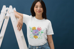 Elegant Multi-Color Flower Embroidery Design for Machine Product Image 3