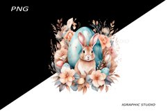 Easter Clipart, Easter Egg Clipart, Easter Bunny Png Product Image 1