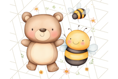 Cute Animal Friends Clipart PNG, Whimsical Spring Animal Duo Product Image 3
