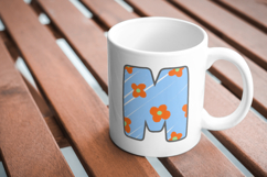 Summer Flower Hand Drawn Alphabet &amp; Number PNG Set Product Image 4