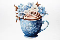 Christmas Hot Cocoa Watercolor Clipart PNG Product Image 3