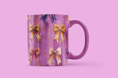 Pink Bow Pattern Digital Paper Product Image 3