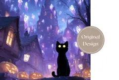 Spooky Halloween Castle Tumbler, Spooky Tumbler Wrap Product Image 3