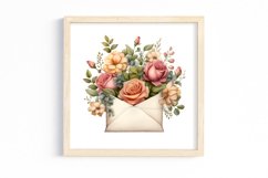Vintage Floral Writing Clipart Product Image 3