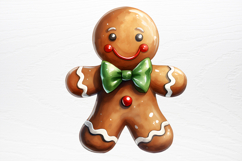 Gingerbread Man Sublimation Clipart PNG Product Image 3