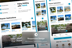 Clean Travel Website Landing UI Kit Product Image 3