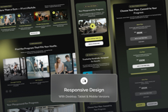 Modern Gym Website Landing UI Product Image 3