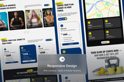 Health &amp; Training Landing Page UI Kit Product Image 3