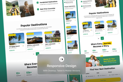 Tour &amp; Booking Landing Page UI Kit Product Image 3