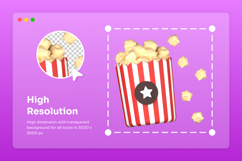 Clay-Style 3D Food Icons for UI &amp; Branding Product Image 3