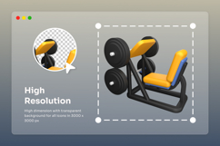 Gym Equipment 3D Icon Pack Product Image 3