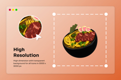 Japanese Culinary 3D Icon Pack Product Image 3