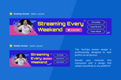 Gaming Streamer YouTube Banner Product Image 3