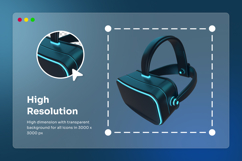 Futuristic Gaming 3D Icons Product Image 3