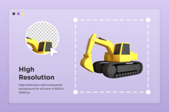 Heavy Duty Construction 3D Icon Pack Product Image 3