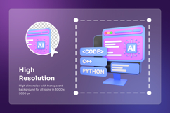 Generative AI &amp; Creativity 3D Icon Pack Product Image 3