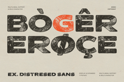 Rushpico - Bold Rough Distressed Stamp Font Product Image 3