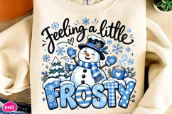 Feeling A Little Frosty PNG, Retro Frosty Christmas PNG Product Image 3