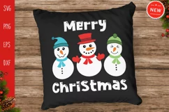 Merry Christmas Svg, Christmas Snowmans Svg, Snowmies Svg Product Image 4
