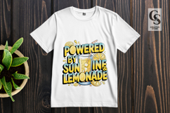 Powered By Sunshine And Lemonade Clipart Sublimation PNG Product Image 3