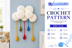 Crochet Cloud Mobile Pattern PDF Product Image 4