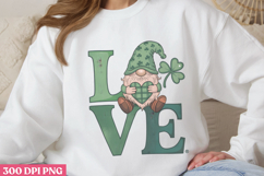 Love PNG, Gnome St Patricks Day Sublimation PNG Product Image 3