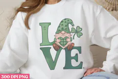 Love PNG, Gnome St Patricks Day Sublimation PNG Product Image 3