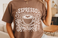 Espresso Yourself Svg, Coffee Lover Svg, Espresso Cup Svg. Product Image 4