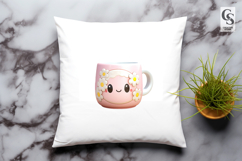 Cute Kawaii Mug Clipart Sublimation PNG Product Image 3