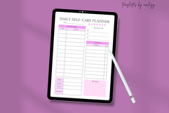 Aesthetic Daily Self-Care Planner | Editable Canva Template Product Image 3