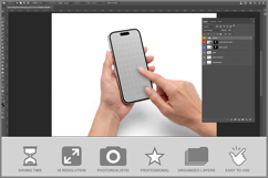 Hand Using Phone Product Image 2