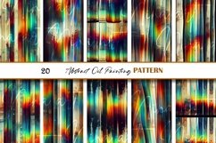 Strokes of Rainbow Oil Paint Grunge Seamless Digital Paper Product Image 3