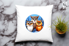 Cute Forest Animal Friends Clipart Sublimation PNG Product Image 3